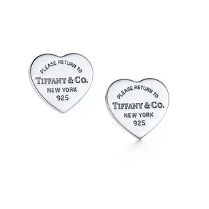 Tiffany & Co Return to Tiffany Heart Tag Stud Earrings